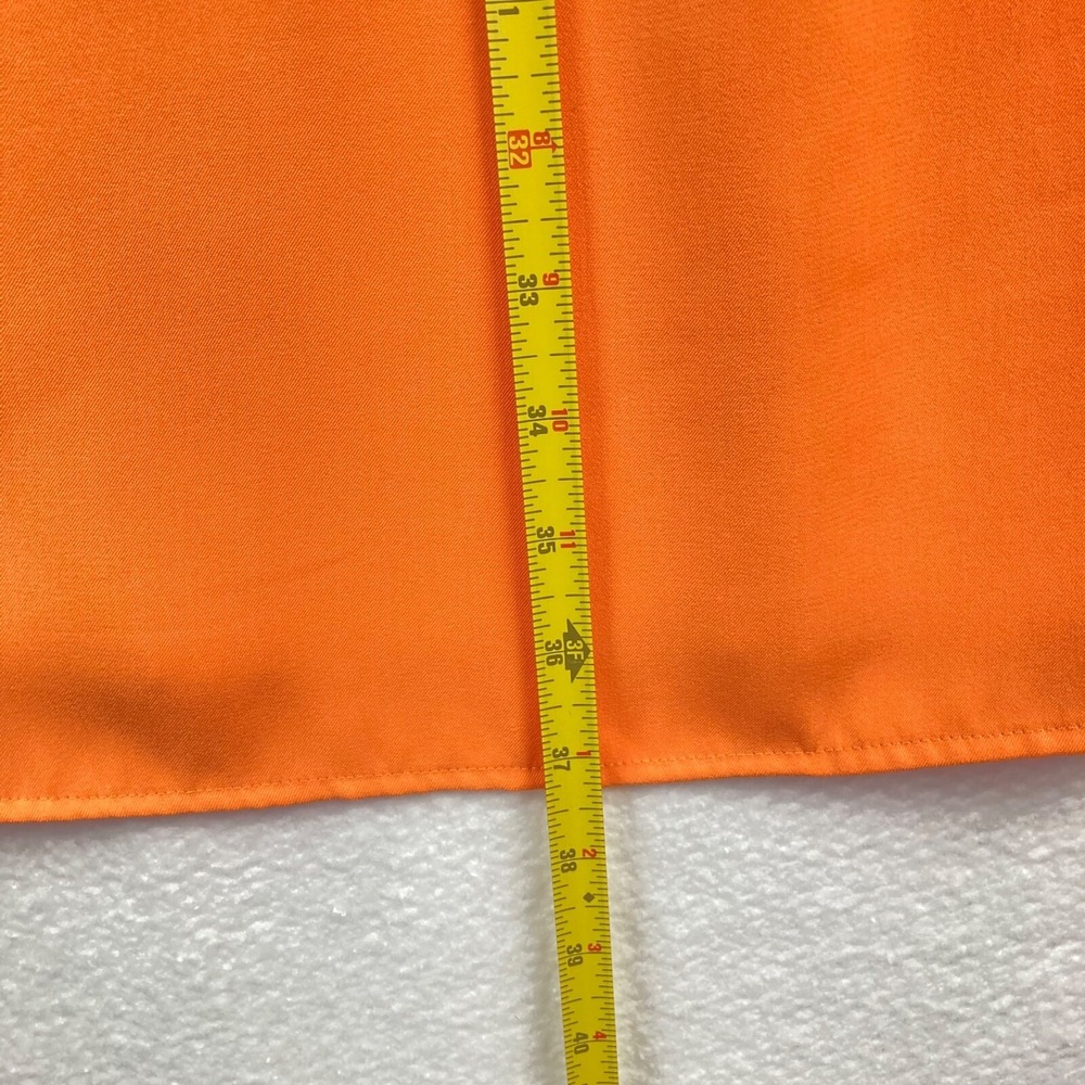 Antonio Melani Orange Draw String Waist Sleeveless Mini Dress with Pockets Sz M - Picture 11 of 14